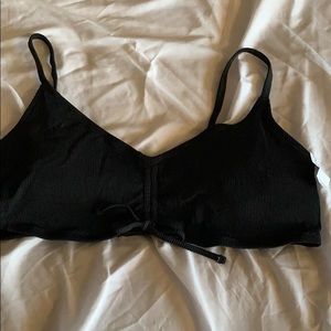 Aerie ribbed scoop bikini top size XXL